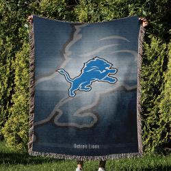 NFL Detroit Lions Football Team Woven Tapestry Blanket Amazing Gift For Fans And Friends Home Decor DLW6