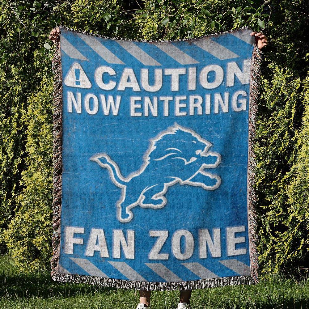 NFL Detroit Lions Football Team Woven Tapestry Blanket Amazing Gift For Fans And Friends Home Decor DLW7