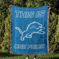 NFL Detroit Lions Football Team Woven Tapestry Blanket Amazing Gift For Fans And Friends Home Decor DLW8