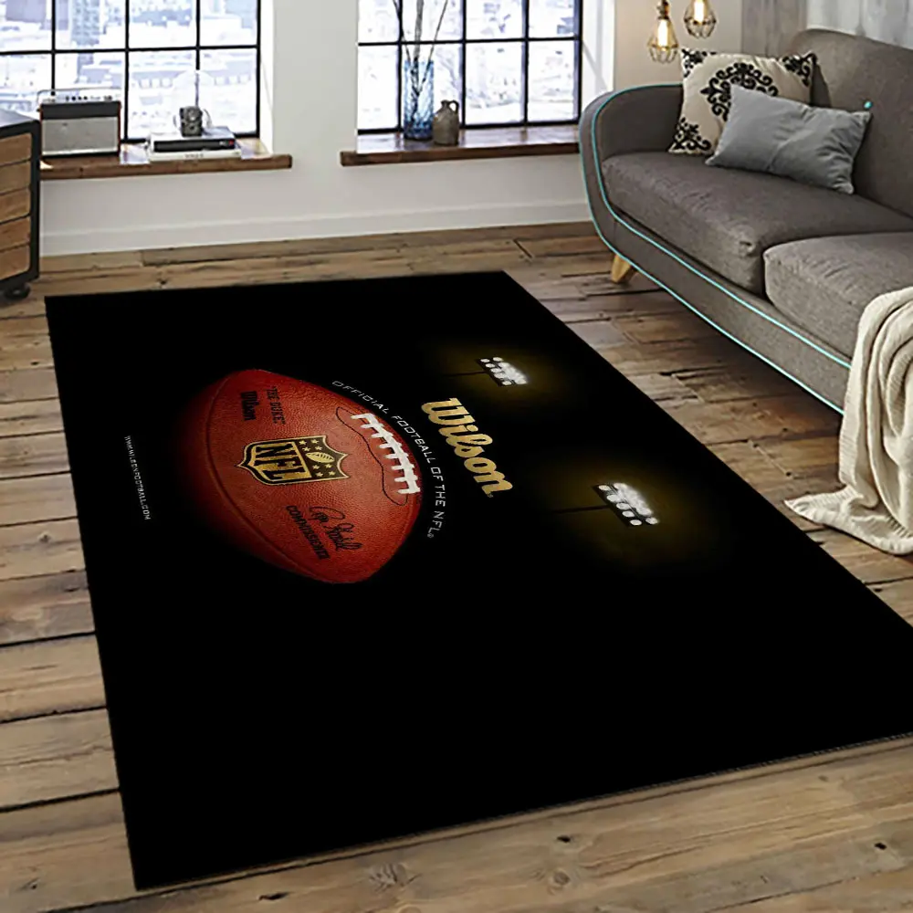 NFL Football League Logo Retangle Carpet Area Rug Home Decor Best Gift For Fan And Friends NF4