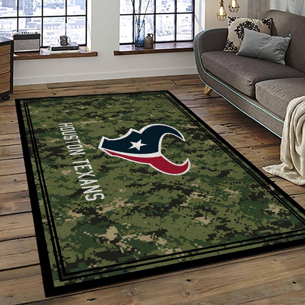 NFL Houston Texans Football Team Logo Sport Carpet Area Rug Home Decor Best Gift For Friends HT43