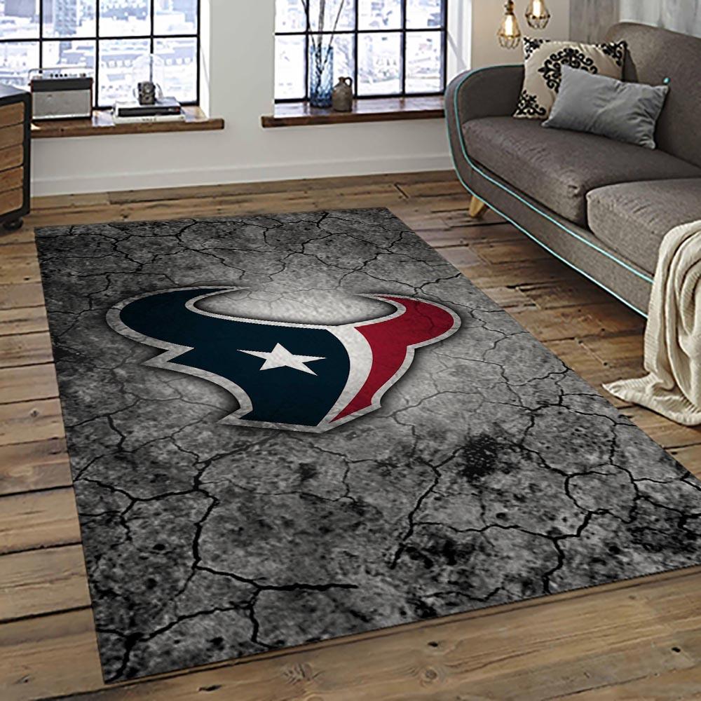 NFL Houston Texans Football Team Logo Sport Carpet Area Rug Home Decor Best Gift For Friends HT56
