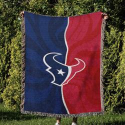 NFL Houston Texans Football Team Woven Tapestry Blanket Amazing Gift For Fans And Friends Home Decor HTW10