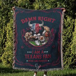 NFL Houston Texans Football Team Woven Tapestry Blanket Amazing Gift For Fans And Friends Home Decor HTW24