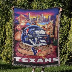 NFL Houston Texans Football Team Woven Tapestry Blanket Amazing Gift For Fans And Friends Home Decor HTW27