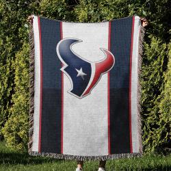 NFL Houston Texans Football Team Woven Tapestry Blanket Amazing Gift For Fans And Friends Home Decor HTW3
