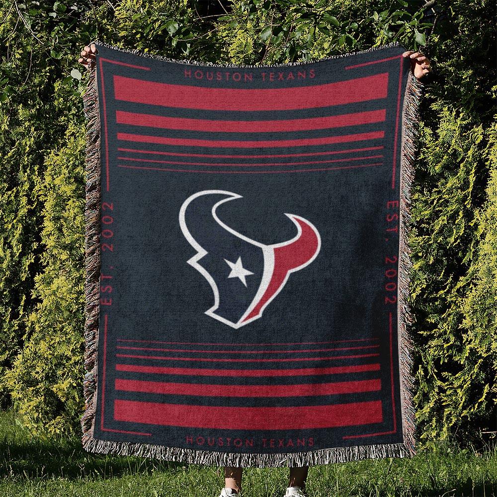 NFL Houston Texans Football Team Woven Tapestry Blanket Amazing Gift For Fans And Friends Home Decor HTW30