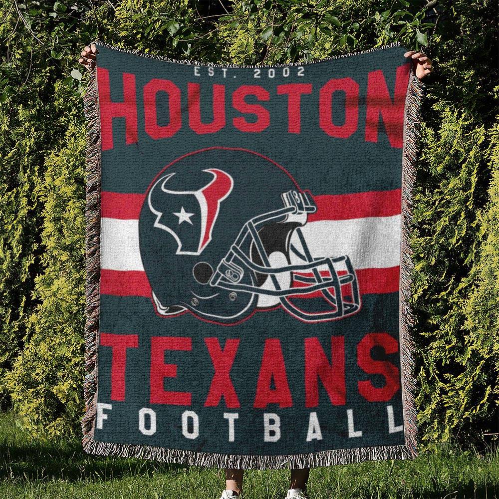 NFL Houston Texans Football Team Woven Tapestry Blanket Amazing Gift For Fans And Friends Home Decor HTW31