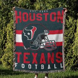 NFL Houston Texans Football Team Woven Tapestry Blanket Amazing Gift For Fans And Friends Home Decor HTW31
