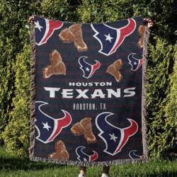 NFL Houston Texans Football Team Woven Tapestry Blanket Amazing Gift For Fans And Friends Home Decor HTW33
