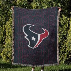 NFL Houston Texans Football Team Woven Tapestry Blanket Amazing Gift For Fans And Friends Home Decor HTW34