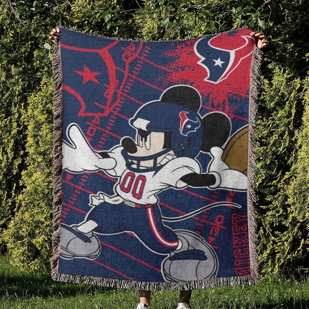 NFL Houston Texans Football Team Woven Tapestry Blanket Amazing Gift For Fans And Friends Home Decor HTW35