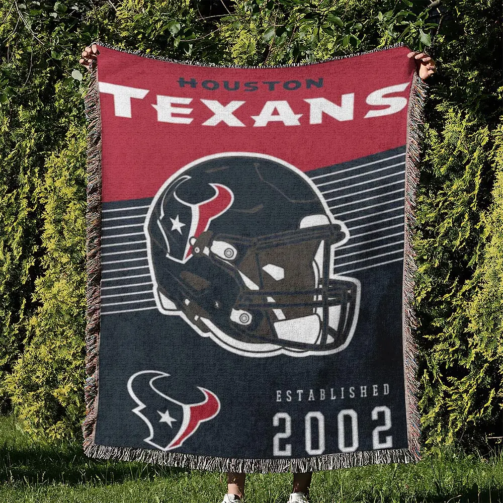 NFL Houston Texans Football Team Woven Tapestry Blanket Amazing Gift For Fans And Friends Home Decor HTW37