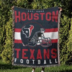 NFL Houston Texans Football Team Woven Tapestry Blanket Amazing Gift For Fans And Friends Home Decor HTW39