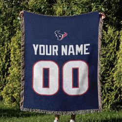 NFL Houston Texans Football Team Woven Tapestry Blanket Amazing Gift For Fans And Friends Home Decor HTW9
