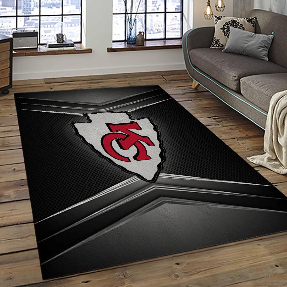 NFL Kansas City Chiefs Football Team Logo Sport Carpet Area Rug Home Decor Best Gift For Friends KSCC70