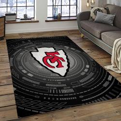 NFL Kansas City Chiefs Football Team Logo Sport Carpet Area Rug Home Decor Best Gift For Friends KSCC71
