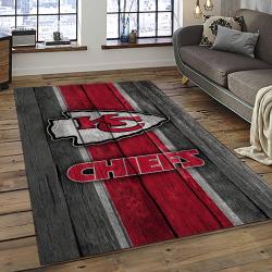 NFL Kansas City Chiefs Football Team Logo Sport Carpet Area Rug Home Decor Best Gift For Friends KSCC74