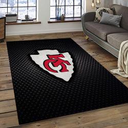 NFL Kansas City Chiefs Football Team Logo Sport Carpet Area Rug Home Decor Best Gift For Friends KSCC78