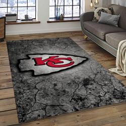 NFL Kansas City Chiefs Football Team Logo Sport Carpet Area Rug Home Decor Best Gift For Friends KSCC80