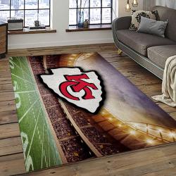 NFL Kansas City Chiefs Football Team Logo Sport Carpet Area Rug Home Decor Best Gift For Friends KSCC82