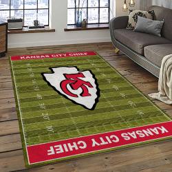 NFL Kansas City Chiefs Football Team Logo Sport Carpet Area Rug Home Decor Best Gift For Friends KSCC84