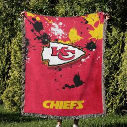 NFL Kansas City Chiefs Football Team Woven Tapestry Blanket Amazing Gift For Fans And Friends Home Decor KCCW12
