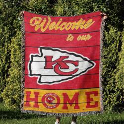 NFL Kansas City Chiefs Football Team Woven Tapestry Blanket Amazing Gift For Fans And Friends Home Decor KCCW24