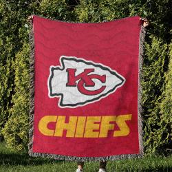 NFL Kansas City Chiefs Football Team Woven Tapestry Blanket Amazing Gift For Fans And Friends Home Decor KCCW26