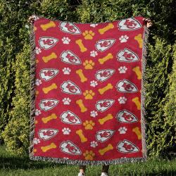 NFL Kansas City Chiefs Football Team Woven Tapestry Blanket Amazing Gift For Fans And Friends Home Decor KCCW45