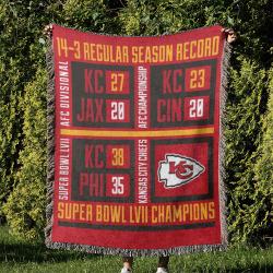 NFL Kansas City Chiefs Football Team Woven Tapestry Blanket Amazing Gift For Fans And Friends Home Decor KCCW5