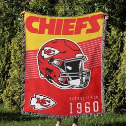 NFL Kansas City Chiefs Football Team Woven Tapestry Blanket Amazing Gift For Fans And Friends Home Decor KCCW53