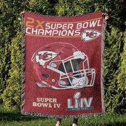 NFL Kansas City Chiefs Football Team Woven Tapestry Blanket Amazing Gift For Fans And Friends Home Decor KCCW57