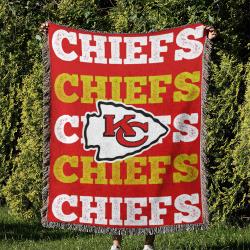 NFL Kansas City Chiefs Football Team Woven Tapestry Blanket Amazing Gift For Fans And Friends Home Decor KCCW59