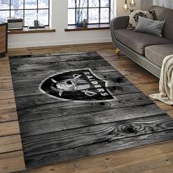 NFL Las Vegas Raiders Football Team Logo Sport Carpet Area Rug Home Decor Best Gift For Friends LVR56