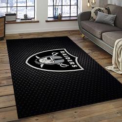 NFL Las Vegas Raiders Football Team Logo Sport Carpet Area Rug Home Decor Best Gift For Friends LVR62