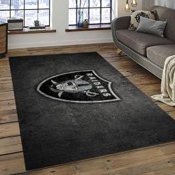 NFL Las Vegas Raiders Football Team Logo Sport Carpet Area Rug Home Decor Best Gift For Friends LVR63