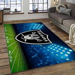 NFL Las Vegas Raiders Football Team Logo Sport Carpet Area Rug Home Decor Best Gift For Friends LVR67