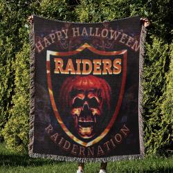 NFL Las Vegas Raiders Football Team Woven Tapestry Blanket Amazing Gift For Fans And Friends Home Decor LVRW1