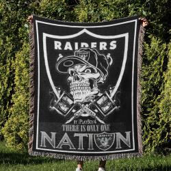 NFL Las Vegas Raiders Football Team Woven Tapestry Blanket Amazing Gift For Fans And Friends Home Decor LVRW10
