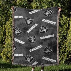 NFL Las Vegas Raiders Football Team Woven Tapestry Blanket Amazing Gift For Fans And Friends Home Decor LVRW19
