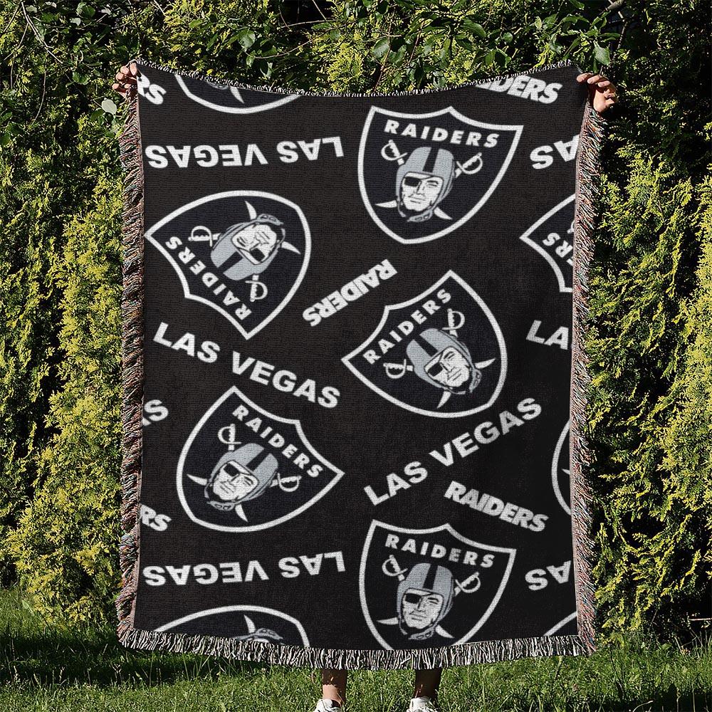 NFL Las Vegas Raiders Football Team Woven Tapestry Blanket Amazing Gift For Fans And Friends Home Decor LVRW21