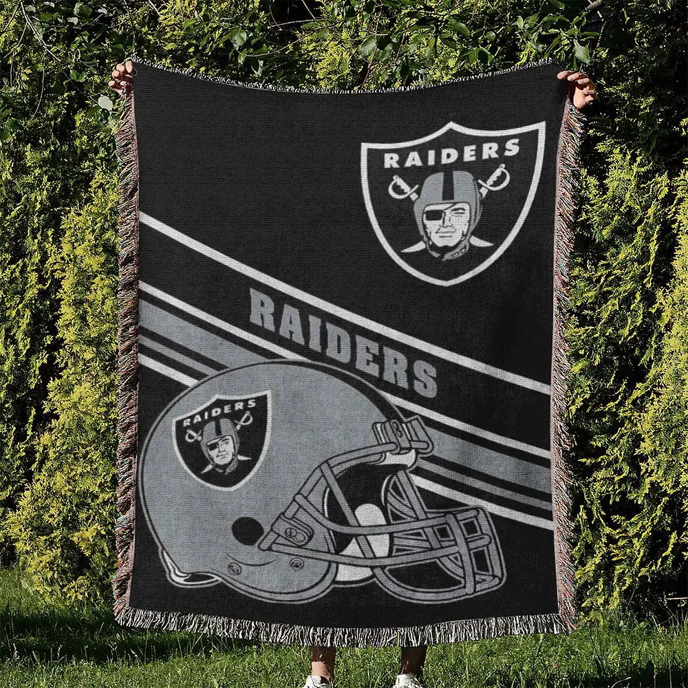 NFL Las Vegas Raiders Football Team Woven Tapestry Blanket Amazing Gift For Fans And Friends Home Decor LVRW25