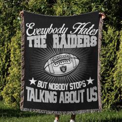 NFL Las Vegas Raiders Football Team Woven Tapestry Blanket Amazing Gift For Fans And Friends Home Decor LVRW3