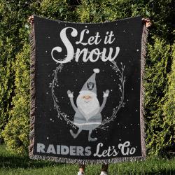 NFL Las Vegas Raiders Football Team Woven Tapestry Blanket Amazing Gift For Fans And Friends Home Decor LVRW35