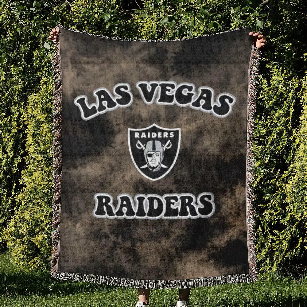 NFL Las Vegas Raiders Football Team Woven Tapestry Blanket Amazing Gift For Fans And Friends Home Decor LVRW36