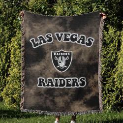 NFL Las Vegas Raiders Football Team Woven Tapestry Blanket Amazing Gift For Fans And Friends Home Decor LVRW36