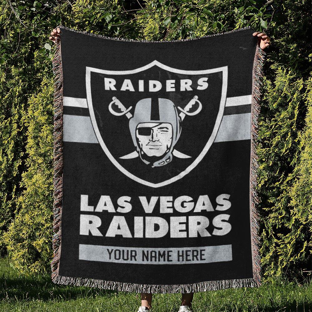 NFL Las Vegas Raiders Football Team Woven Tapestry Blanket Amazing Gift For Fans And Friends Home Decor LVRW41