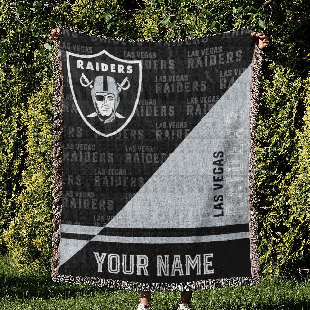 NFL Las Vegas Raiders Football Team Woven Tapestry Blanket Amazing Gift For Fans And Friends Home Decor LVRW42