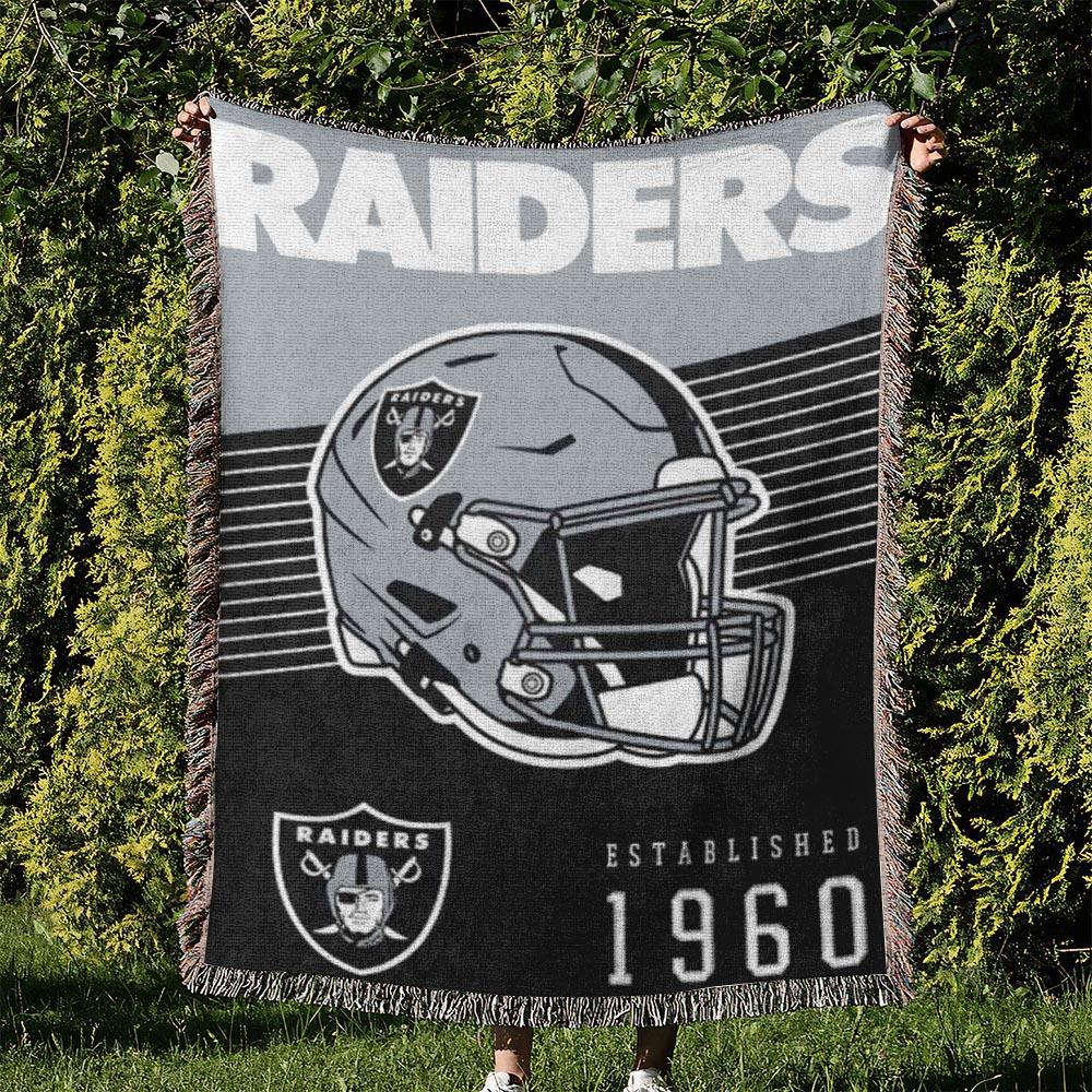NFL Las Vegas Raiders Football Team Woven Tapestry Blanket Amazing Gift For Fans And Friends Home Decor LVRW50